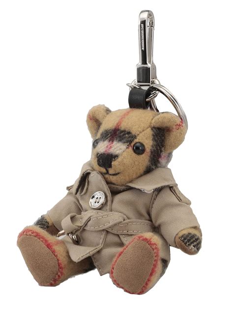 burberry monster keychain|Burberry teddy bear keychain.